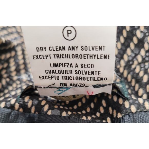 VTG Harve Benard Brown Herringbone Blazer Size 8 Old Money Glam Boss Lady Retro - Picture 9 of 9